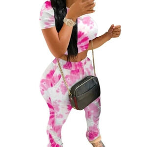 Tie dye shirt & pant set